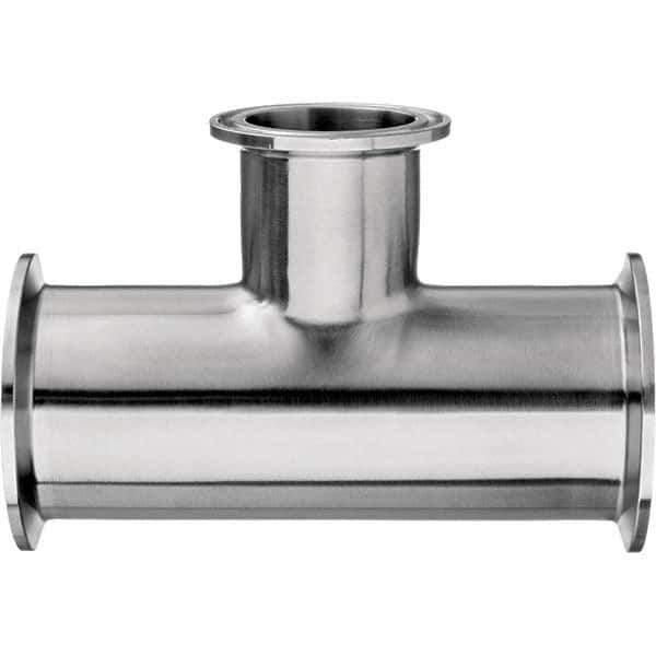 Value Collection - Sanitary Stainless Steel Pipe Fittings Type: Tee Style: Quick-Clamp - Top Tool & Supply