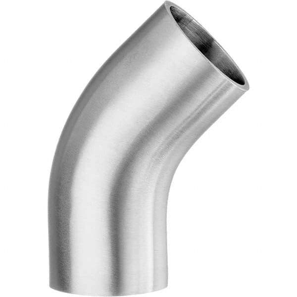 Value Collection - Sanitary Stainless Steel Pipe Fittings Type: 45 Elbow Style: Butt Weld - Top Tool & Supply