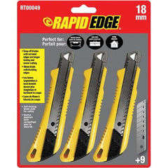 Rapid Edge - Utility Knives, Snap Blades & Box Cutters Type: Snap Knife Blade Type: Snap - Top Tool & Supply