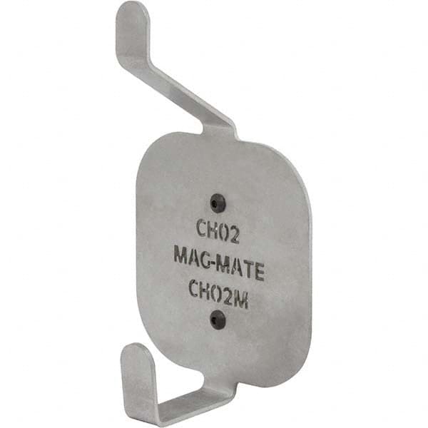 Mag-Mate - Coat & Hat Hooks Type: Double Coat & Hat Hook w/ Magnetic Mount Projection: 2-35/64 (Inch) - Top Tool & Supply