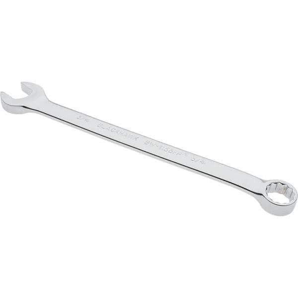 Blackhawk by Proto - 3/4" 12 Point Offset Combination Wrench - 15° Offset Angle, 11" OAL, Steel, Chrome Finish - Top Tool & Supply