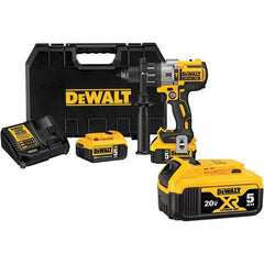 DeWALT - 20 Volt 1/2" Keyless Chuck Cordless Hammer Drill - 0 to 38,250 BPM, 0 to 2,000 RPM, Reversible - Top Tool & Supply