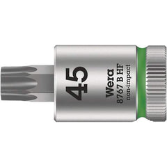 Wera - 3/8" Drive, T50 Torx Bit Socket - 1-1/2" OAL - Top Tool & Supply