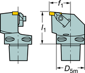 C5-TLEL-35060-3 Capto® and SL Turning Holder - Top Tool & Supply