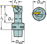 C5-CTLHOR-22090-3 Capto® and SL Turning Holder - Top Tool & Supply