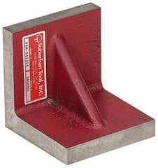 Suburban Tool - 10" Wide x 10" Deep x 10" High Cast Iron Precision-Ground Angle Plate - Standard Plate, Flat Surface, Double Web, 1" Thick, Single Plate - Top Tool & Supply