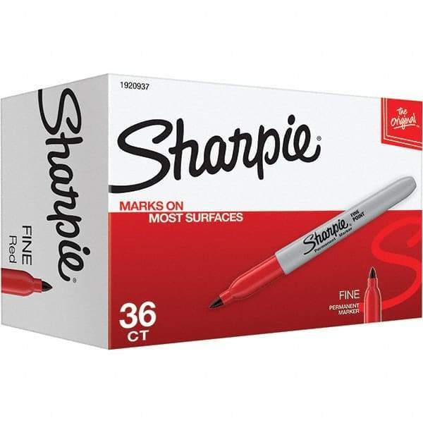 Sharpie - Markers & Paintsticks Type: Permanent Color: Red - Top Tool & Supply