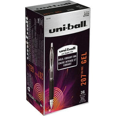 Uni-Ball - Pens & Pencils Type: Retractable Gel Color: Black - Top Tool & Supply