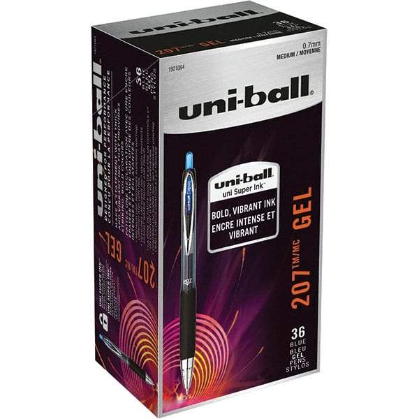 Uni-Ball - Pens & Pencils Type: Retractable Gel Color: Blue - Top Tool & Supply