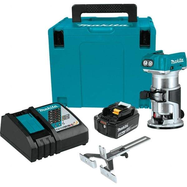 Makita - Electric Routers Collet Size (Inch): 1/4 Router Type: Cordless Compact Router - Top Tool & Supply