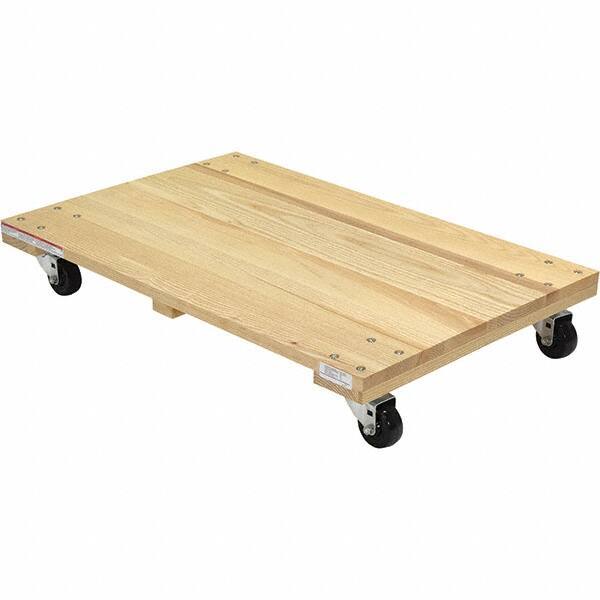 Vestil - 900 Lb Capacity Hardwood Dolly - 36" Long x 24" Wide - Top Tool & Supply