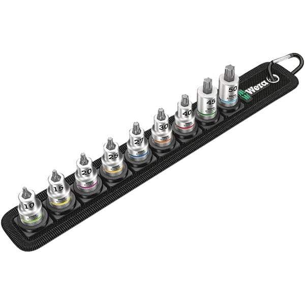 Wera - Hex & Torx Bit Socket Sets Type: Torx Bit Socket Set Drive Size: 3/8 - Top Tool & Supply