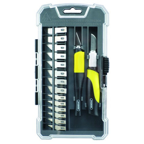 95618 18 Pieces Precision Hobby Knife Set - Top Tool & Supply