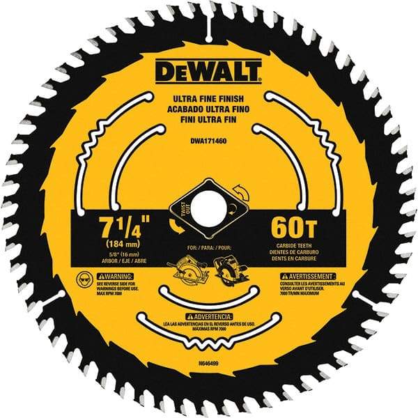 DeWALT - Wet & Dry-Cut Saw Blades   Blade Diameter (Inch): 7-1/4    Blade Material: Tungsten Carbide-Tipped - Top Tool & Supply