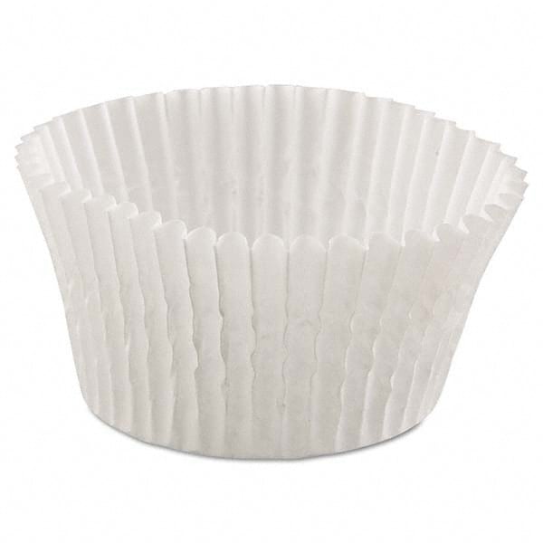 Hoffmaster - Fluted Bake Cups, 4 1/2 Diam x 1 1/4h, White, 500/Pack, 20 Pack/Carton - Top Tool & Supply