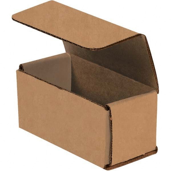 Made in USA - Pack of (50), 2" Wide x 4" Long x 2" High Corrugated Shipping Boxes - Top Tool & Supply