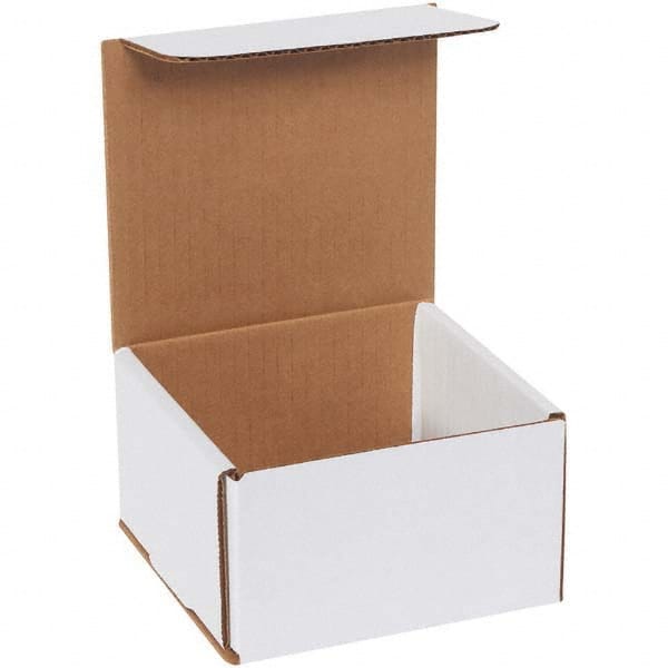 Made in USA - Pack of (50), 5" Wide x 5" Long x 3" High Corrugated Shipping Boxes - Top Tool & Supply