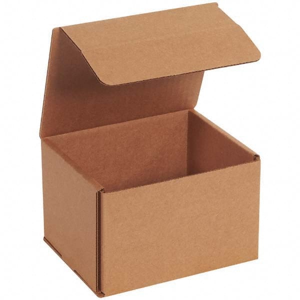 Made in USA - Pack of (50), 5" Wide x 6" Long x 4" High Corrugated Shipping Boxes - Top Tool & Supply