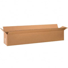 Made in USA - Pack of (5), 10" Wide x 60" Long x 10" High Corrugated Shipping Boxes - Top Tool & Supply