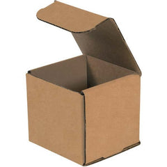 Made in USA - Pack of (50), 6" Wide x 6" Long x 6" High Corrugated Shipping Boxes - Top Tool & Supply