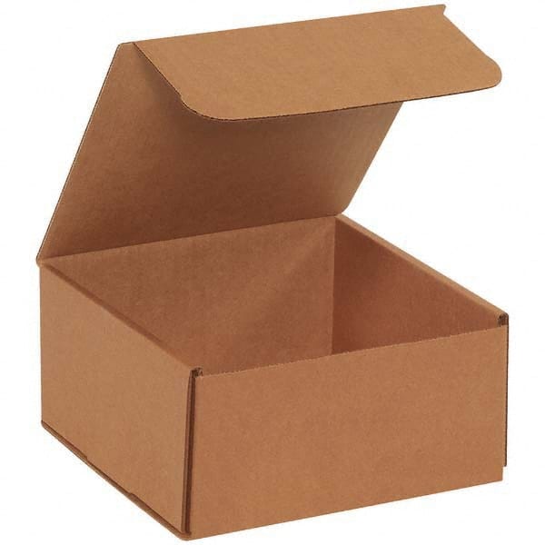 Made in USA - Pack of (50), 8" Wide x 8" Long x 4" High Corrugated Shipping Boxes - Top Tool & Supply