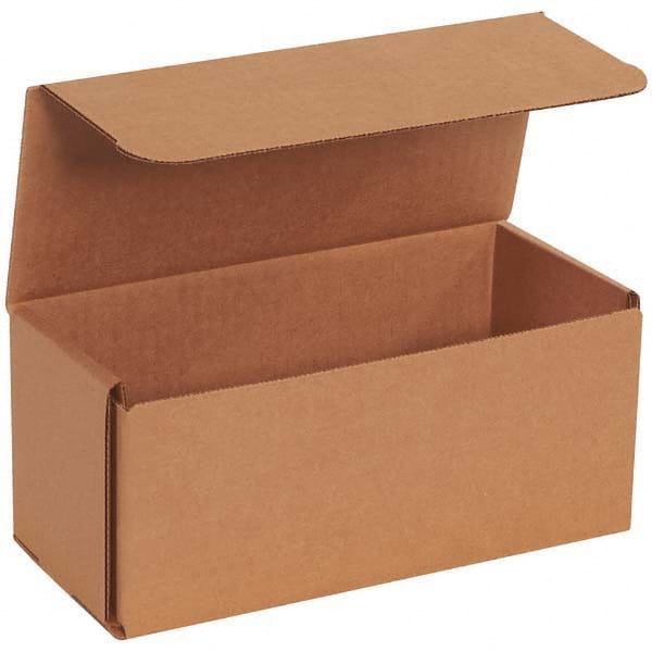 Made in USA - Pack of (50), 4" Wide x 9" Long x 4" High Corrugated Shipping Boxes - Top Tool & Supply