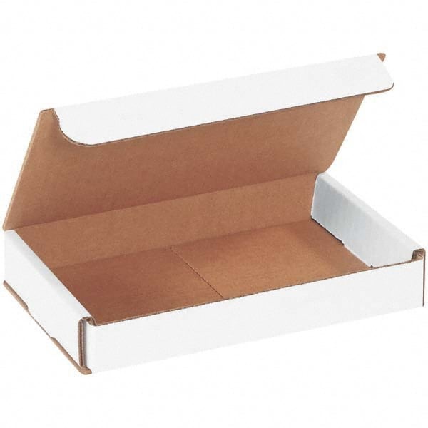 Made in USA - Pack of (50), 5" Wide x 7" Long x 1" High Corrugated Shipping Boxes - Top Tool & Supply