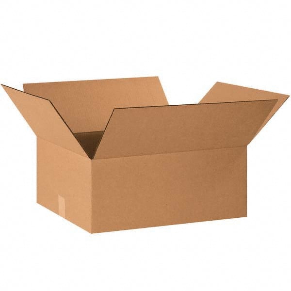 Made in USA - Pack of (25), 16" Wide x 20" Long x 9" High Corrugated Shipping Boxes - Top Tool & Supply