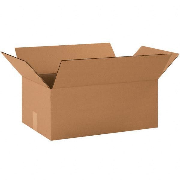 Made in USA - Pack of (25), 13" Wide x 19" Long x 10" High Corrugated Shipping Boxes - Top Tool & Supply