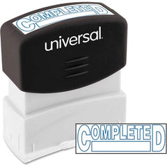 UNIVERSAL - Pre-inked Stock Stamps Type: Message Message: COMPLETED - Top Tool & Supply