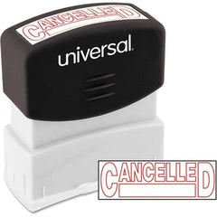 UNIVERSAL - Pre-inked Stock Stamps Type: Message Message: CANCELLED - Top Tool & Supply