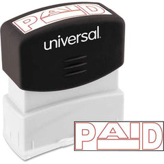 UNIVERSAL - Pre-inked Stock Stamps Type: Message Message: PAID - Top Tool & Supply