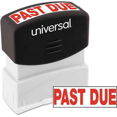 UNIVERSAL - Pre-inked Stock Stamps Type: Message Message: PAST DUE - Top Tool & Supply