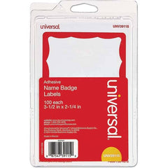 UNIVERSAL - Labels, Ribbons & Tapes Type: Badges Color: White/Red - Top Tool & Supply