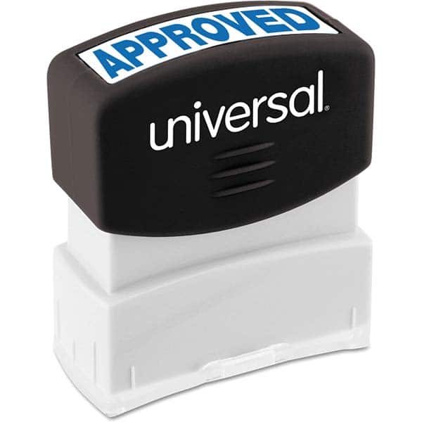 UNIVERSAL - Pre-inked Stock Stamps Type: Message Message: APPROVED - Top Tool & Supply