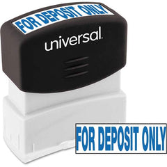 UNIVERSAL - Pre-inked Stock Stamps Type: Message Message: for DEPOSIT ONLY - Top Tool & Supply