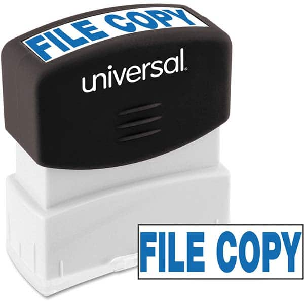 UNIVERSAL - Pre-inked Stock Stamps Type: Message Message: FILE COPY - Top Tool & Supply