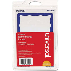 UNIVERSAL - Labels, Ribbons & Tapes Type: Badges Color: White/Blue - Top Tool & Supply