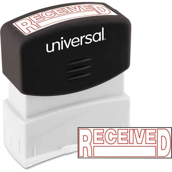 UNIVERSAL - Pre-inked Stock Stamps Type: Message Message: RECEIVED - Top Tool & Supply