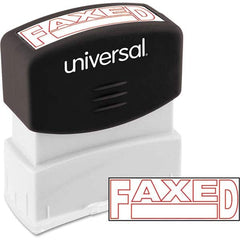 UNIVERSAL - Pre-inked Stock Stamps Type: Message Message: FAXED - Top Tool & Supply