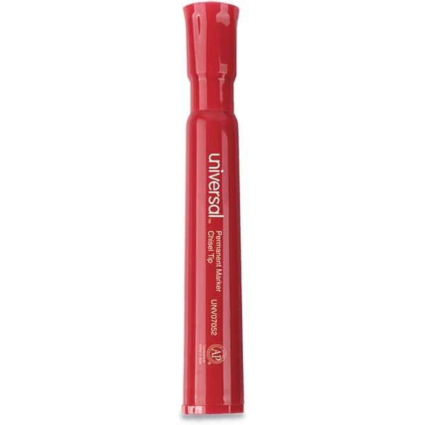 UNIVERSAL - Markers & Paintsticks Type: Permanent Color: Red - Top Tool & Supply