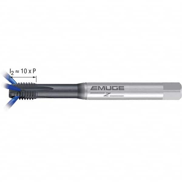 Emuge - M8x1.25 Metric 6H 0 Flute GLT-1 Finish Powdered Metal Spiral Point Tap - Top Tool & Supply