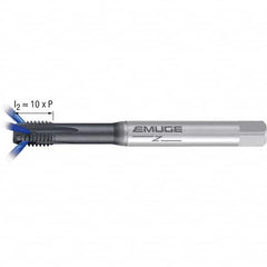 Emuge - M8x1.25 Metric 6H 0 Flute GLT-1 Finish Powdered Metal Spiral Point Tap - Top Tool & Supply