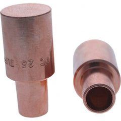 Tuffaloy - Spot Welder Tips For Use With: 5RW Cap Taper Electrode Holder Type: Male Cap C Nose (Flat) - Top Tool & Supply