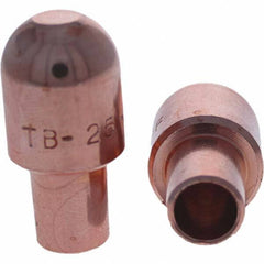 Tuffaloy - Spot Welder Tips For Use With: 5RW Cap Taper Electrode Holder Type: Male Cap B Nose (Dome) - Top Tool & Supply