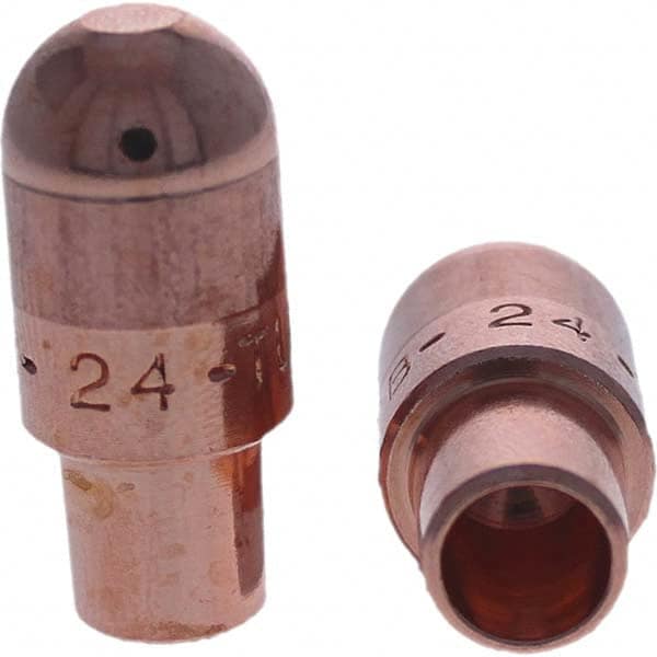 Tuffaloy - Spot Welder Tips For Use With: 4RW Cap Taper Electrode Holder Type: Male Cap B Nose (Dome) - Top Tool & Supply