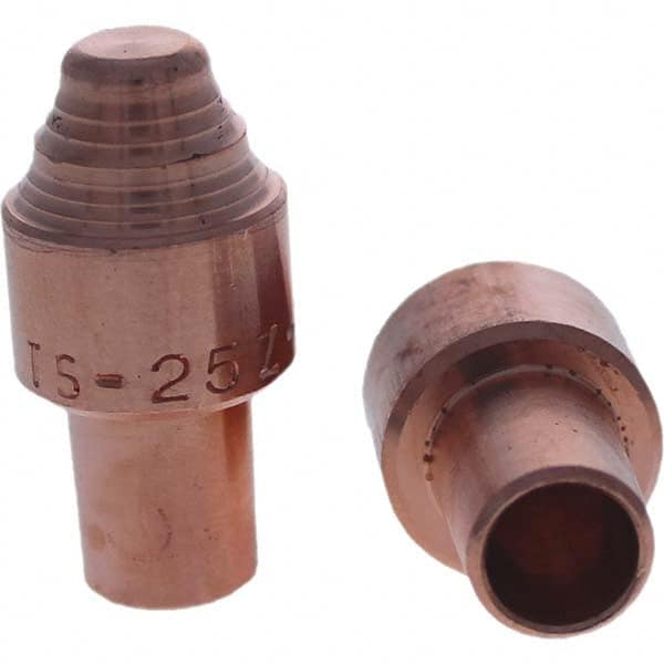 Tuffaloy - Spot Welder Tips For Use With: 5RW Cap Taper Electrode Holder Type: Male Cap S Nose - Top Tool & Supply