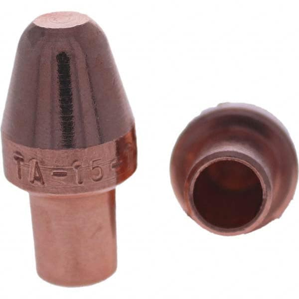 Tuffaloy - Spot Welder Tips For Use With: 5RW Cap Taper Electrode Holder Type: Male Cap A Nose (Pointed) - Top Tool & Supply