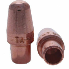 Tuffaloy - Spot Welder Tips For Use With: 4RW Cap Taper Electrode Holder Type: Male Cap A Nose (Pointed) - Top Tool & Supply