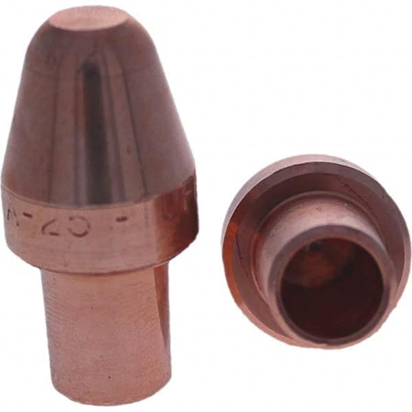 Tuffaloy - Spot Welder Tips For Use With: 5RW Cap Taper Electrode Holder Type: Male Cap A Nose (Pointed) - Top Tool & Supply